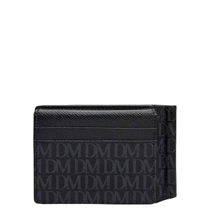 Monogram Leather Money Clip - Black