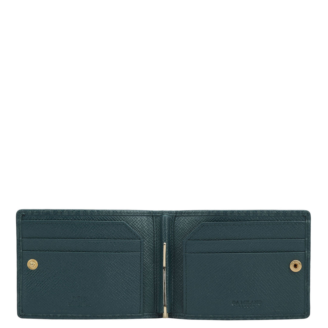Monogram Leather Money Clip - Octane