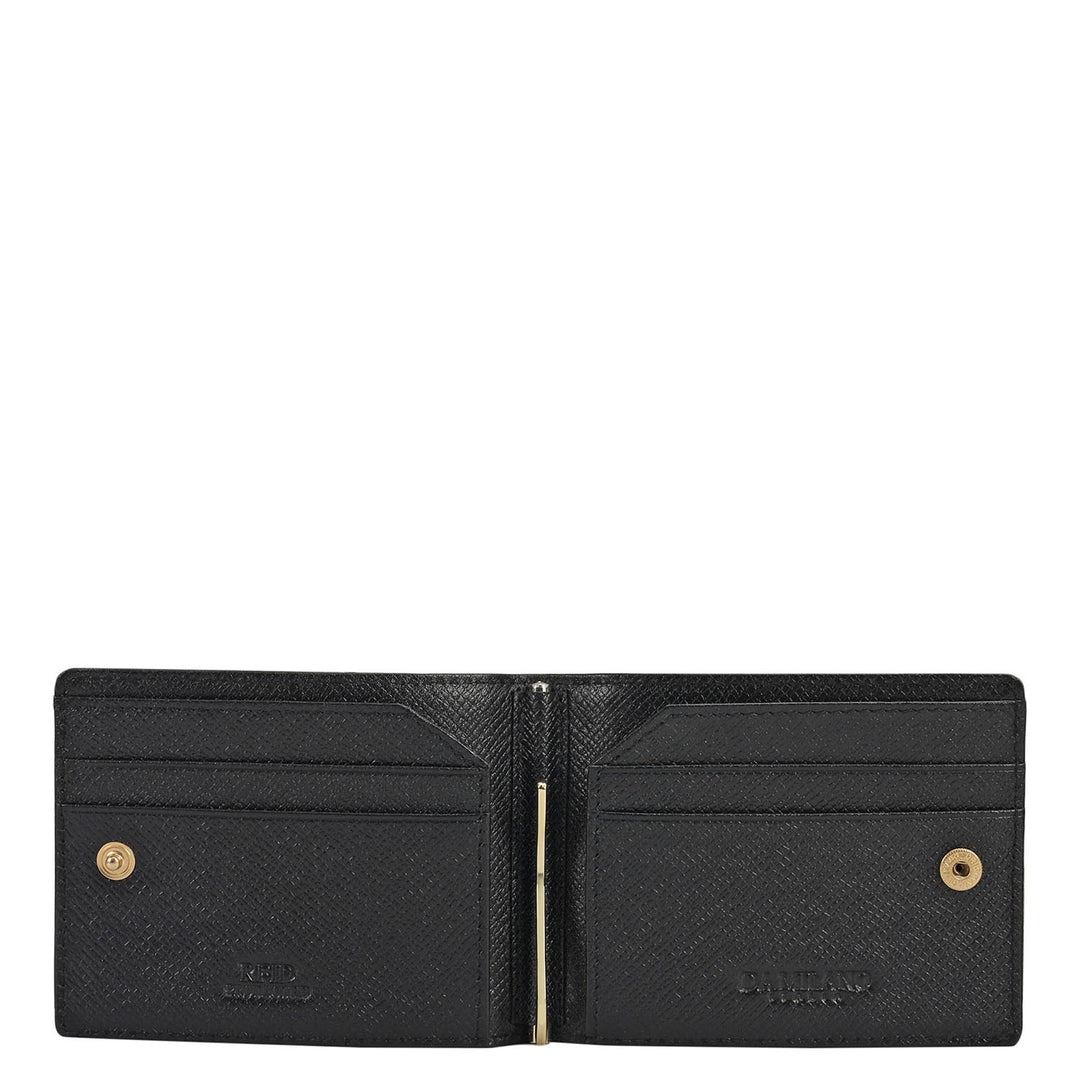 Franzy Leather Money Clip - Black