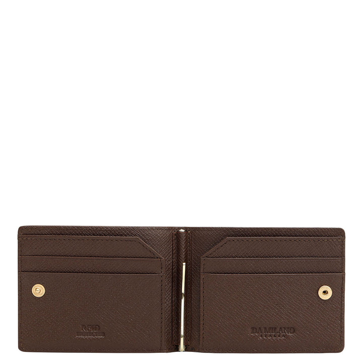 Franzy Leather Money Clip - Walnut