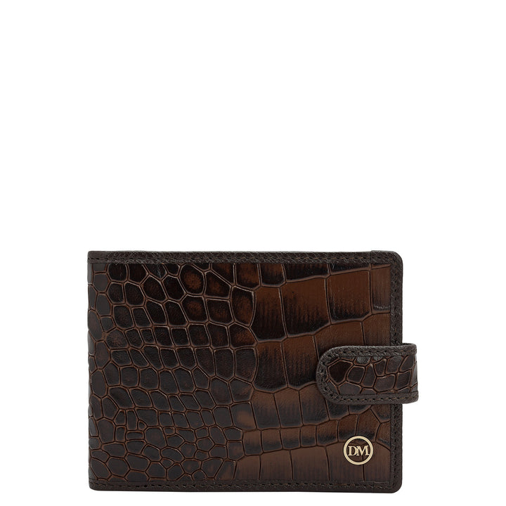 Croco Leather Money Clip - Date