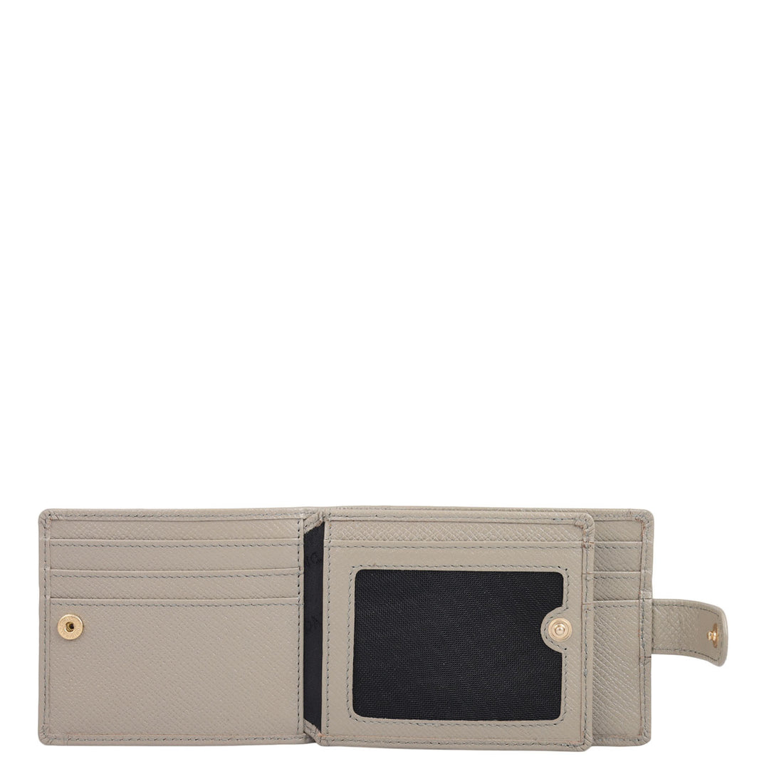 Croco Leather Money Clip - Stone Grey