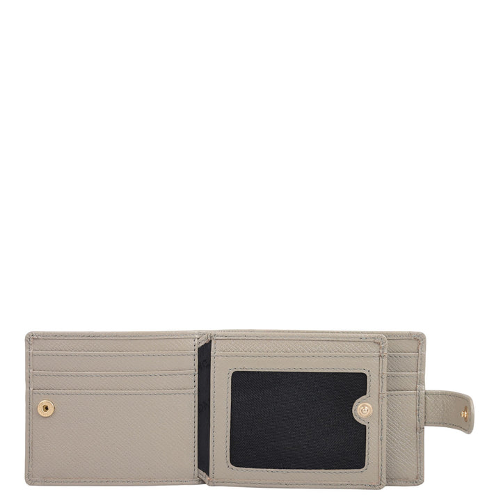 Croco Leather Money Clip - Stone Grey