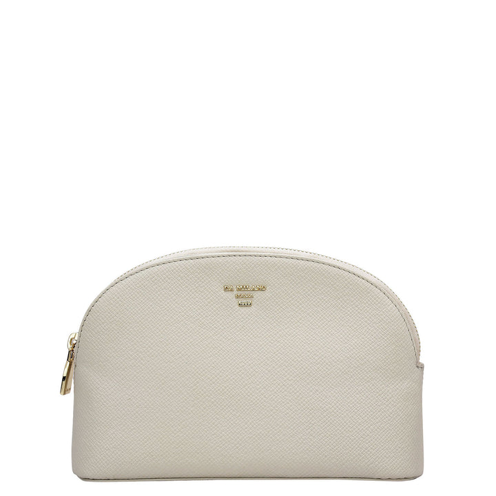 Franzy Leather Multi Pouch - Cream
