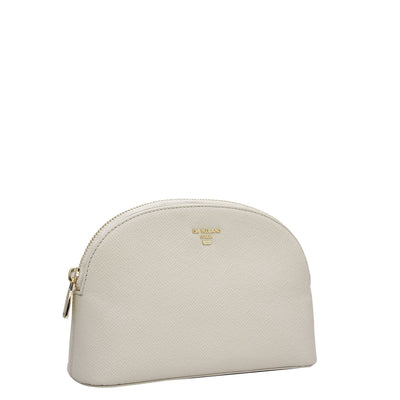 Franzy Leather Multi Pouch - Cream