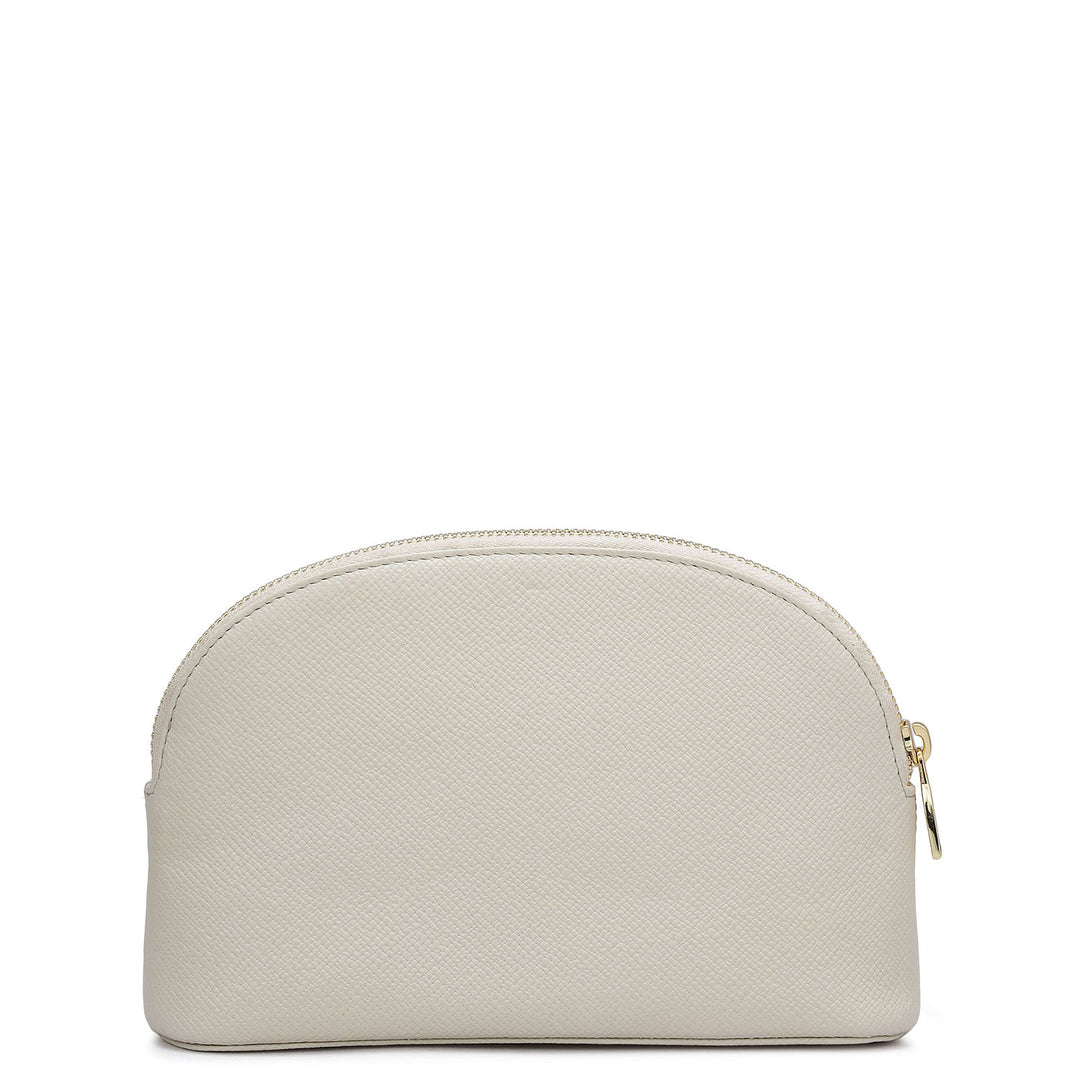 Franzy Leather Multi Pouch - Cream