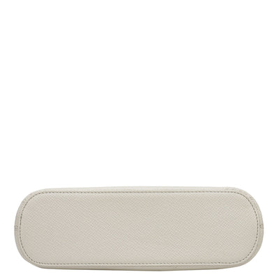 Franzy Leather Multi Pouch - Cream