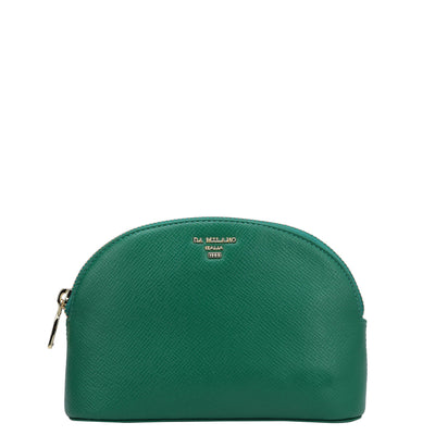 Franzy Leather Multi Pouch - Emerald Green