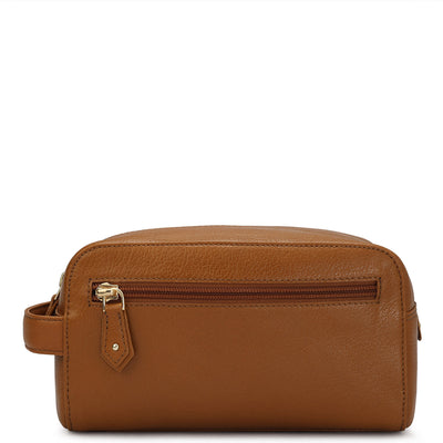 Wax Leather Multi Pouch - Tan