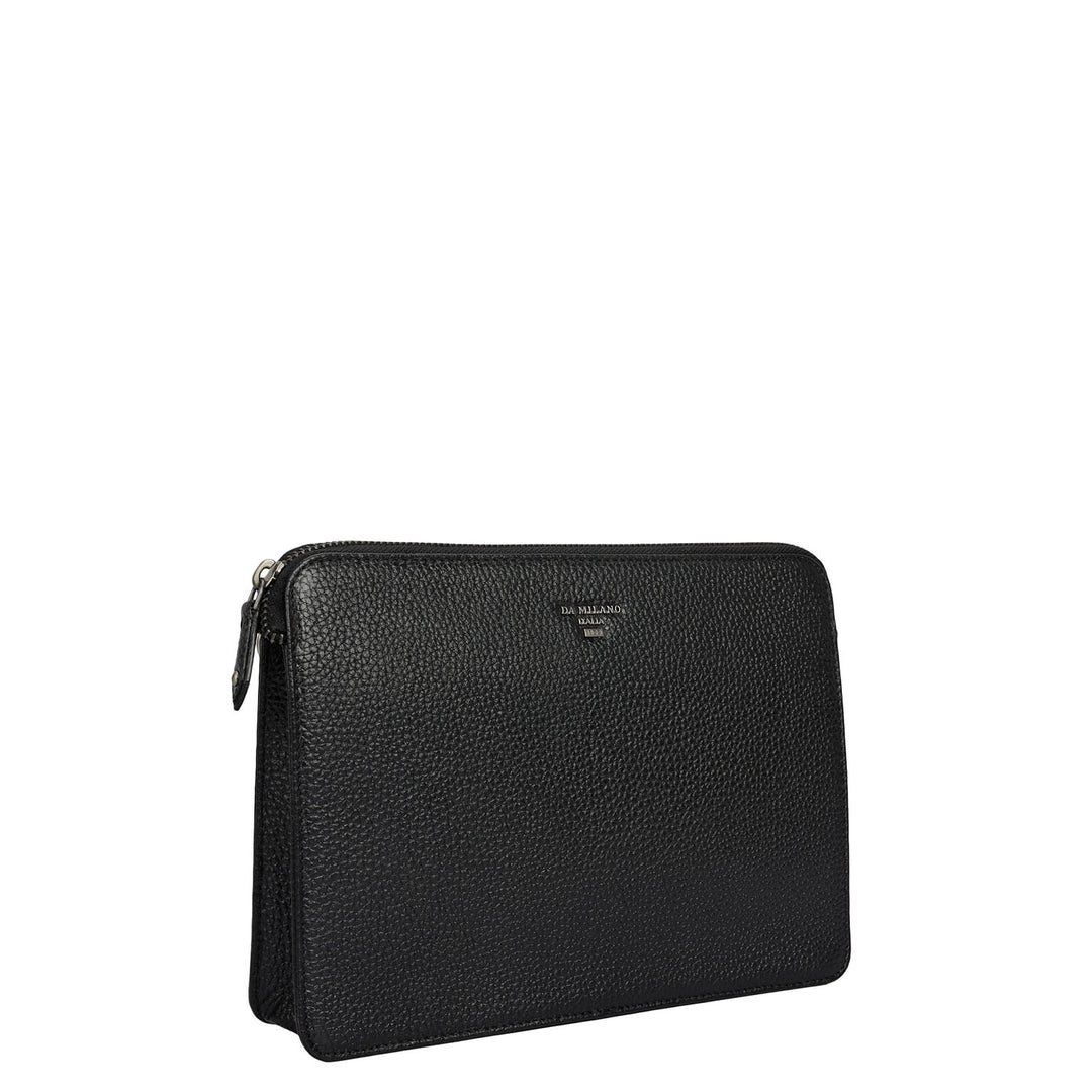 Wax Leather Multi Pouch - Black