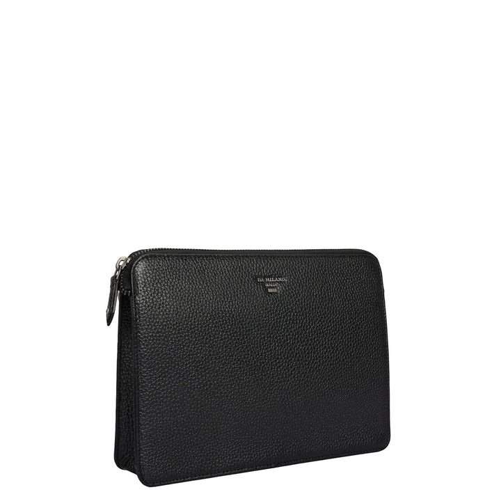 Wax Leather Multi Pouch - Black