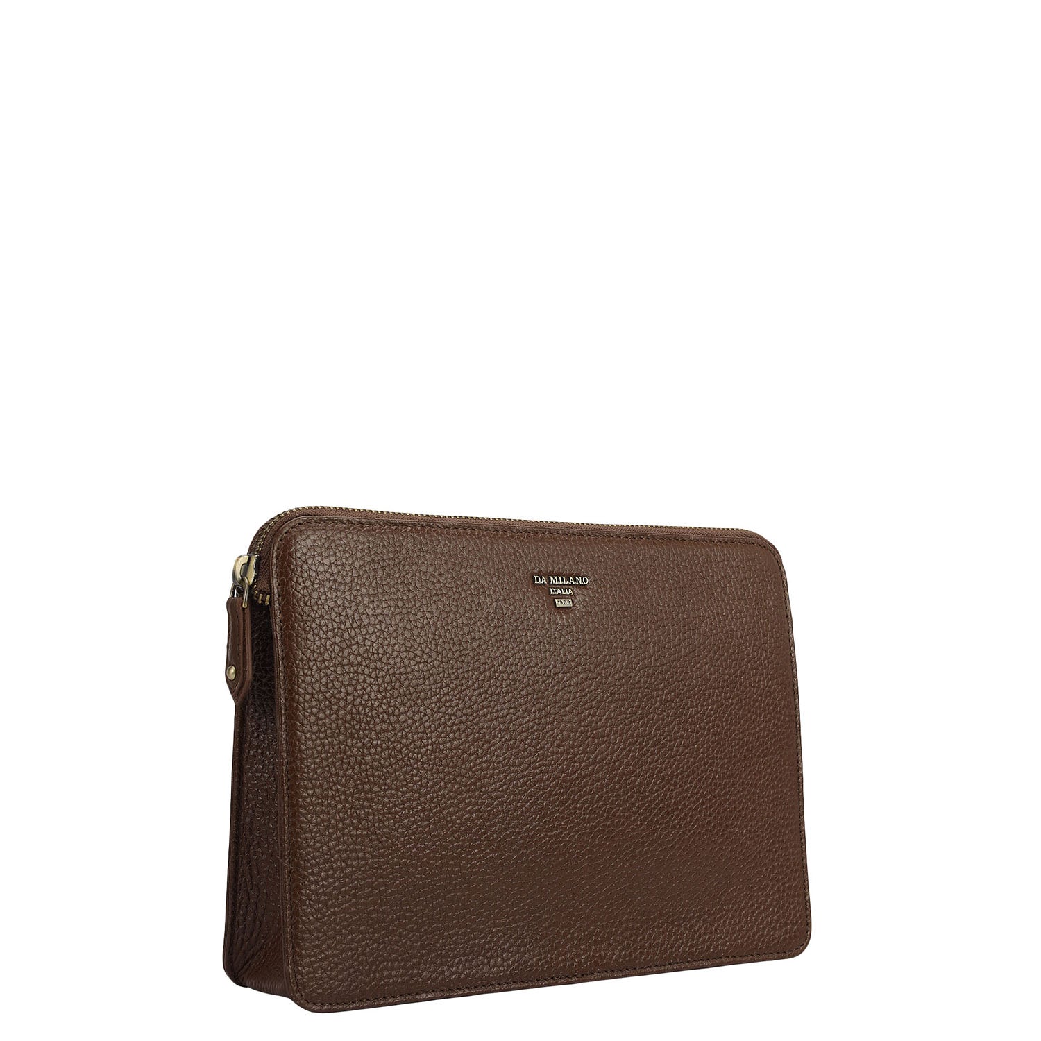 Wax Leather Multi Pouch - Mocha – Da Milano
