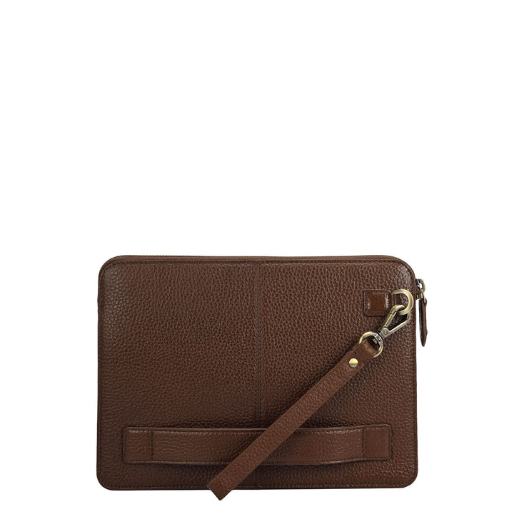 Wax Leather Multi Pouch - Mocha