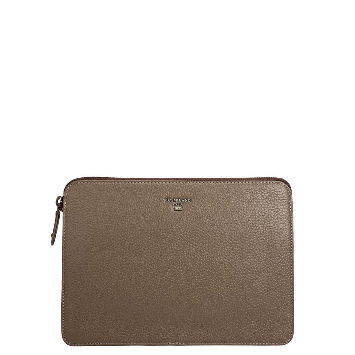 Wax Leather Multi Pouch - Smoke Grey