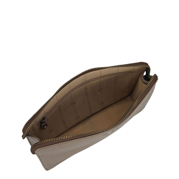 Wax Leather Multi Pouch - Smoke Grey
