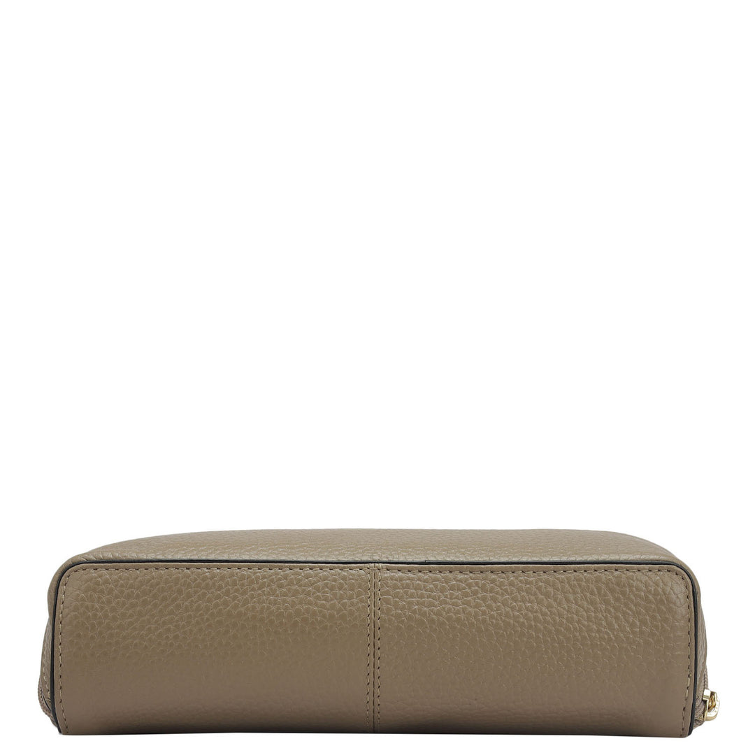 Wax Leather Multi Pouch - Greyish Taupe