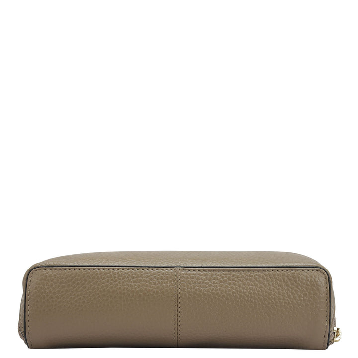 Wax Leather Multi Pouch - Greyish Taupe