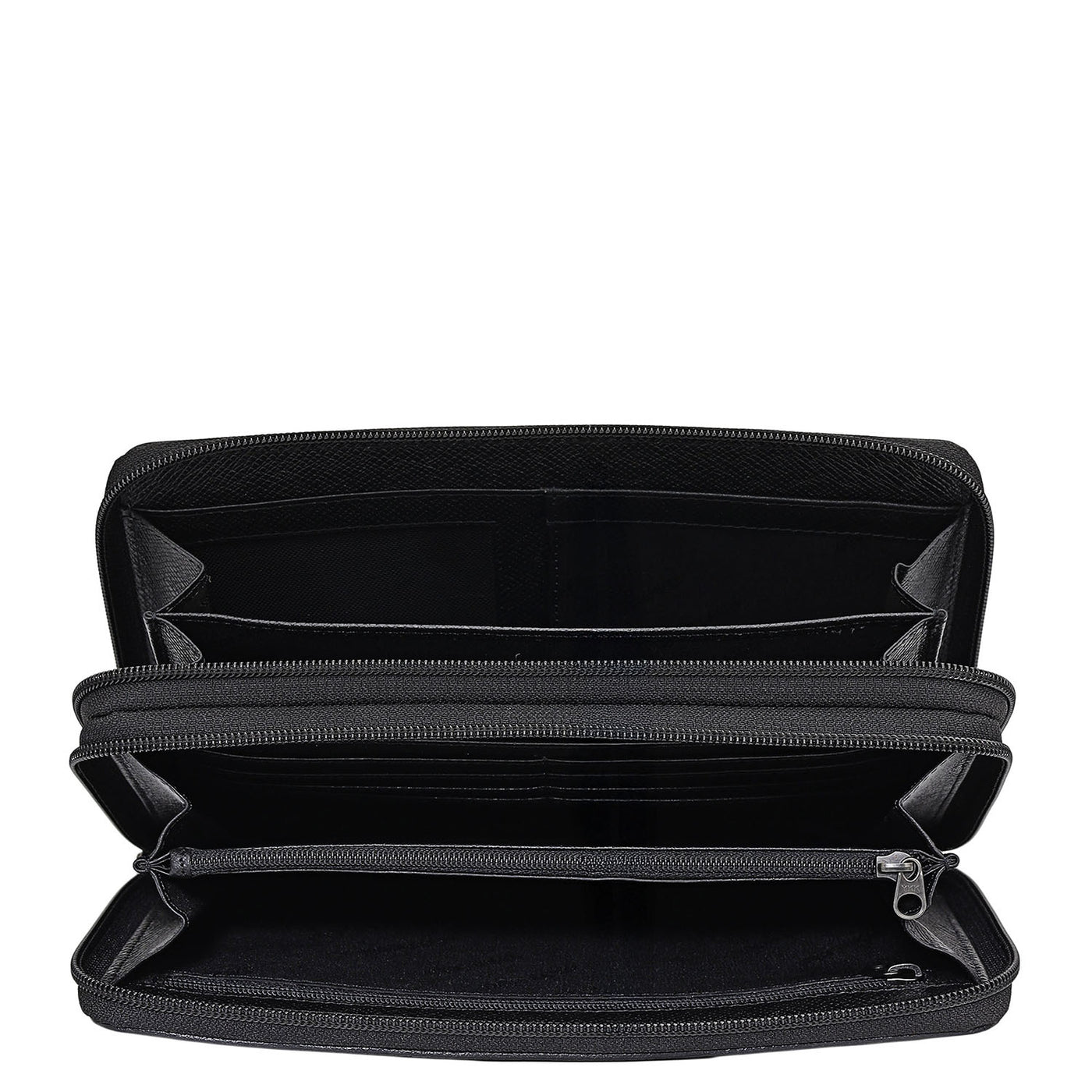 Croco Leather Multi Pouch - Black