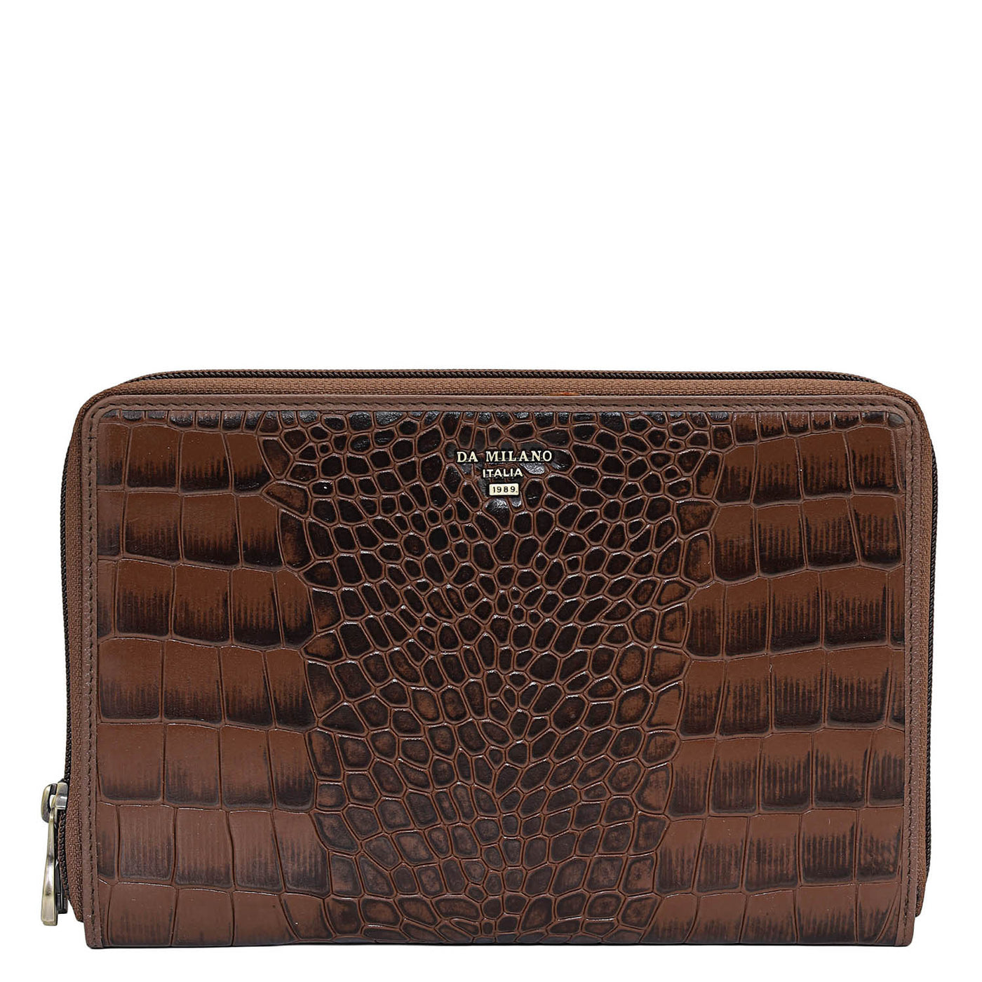 Croco Leather Multi Pouch - Date