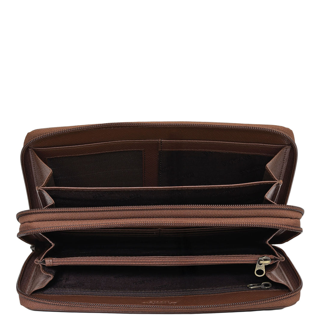 Croco Leather Multi Pouch - Date