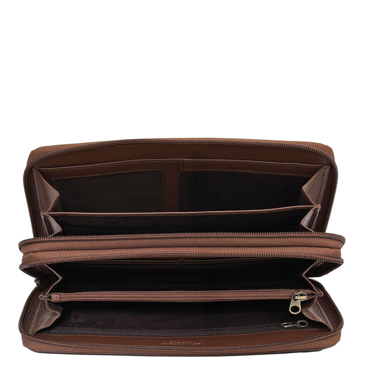 Croco Leather Multi Pouch - Date