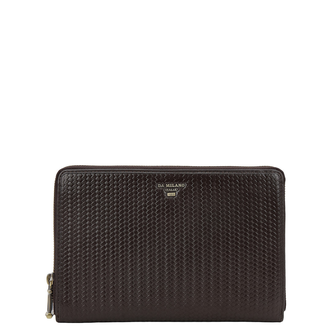 Mat- Weave Multi Pouch - Brown