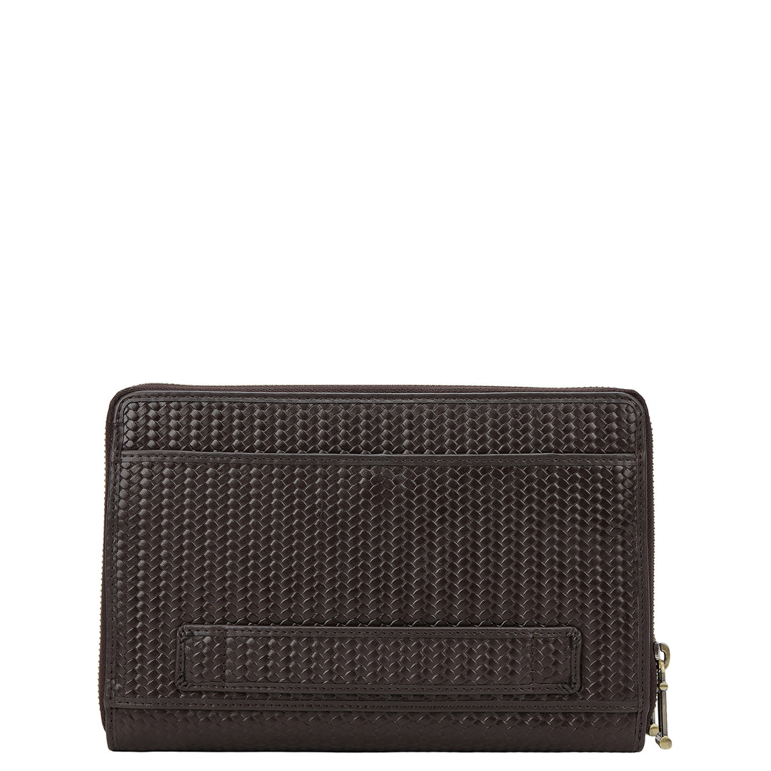 Mat- Weave Multi Pouch - Brown