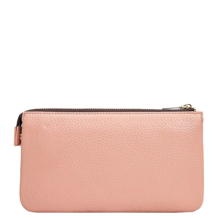 Wax Leather Multi Pouch - Feather