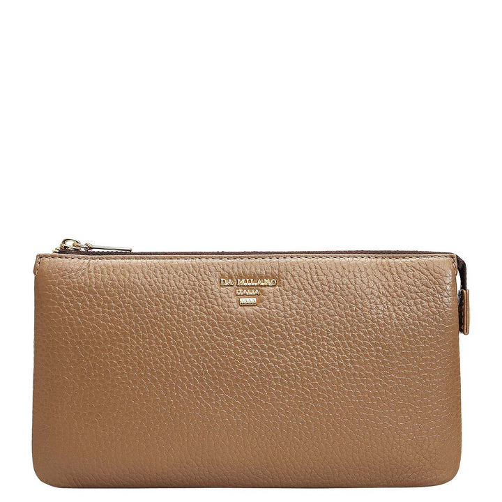 Wax Leather Multi Pouch - Greyish Taupe