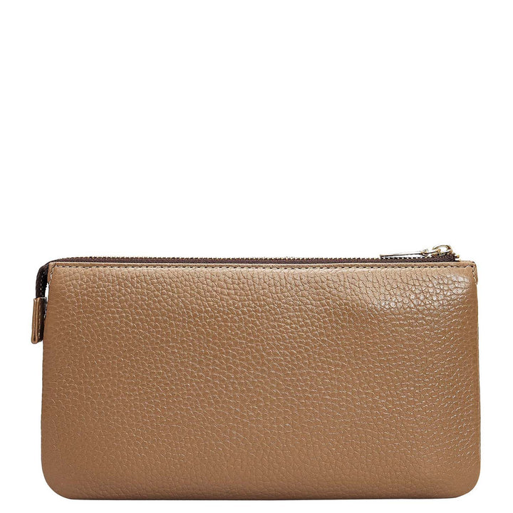 Wax Leather Multi Pouch - Greyish Taupe