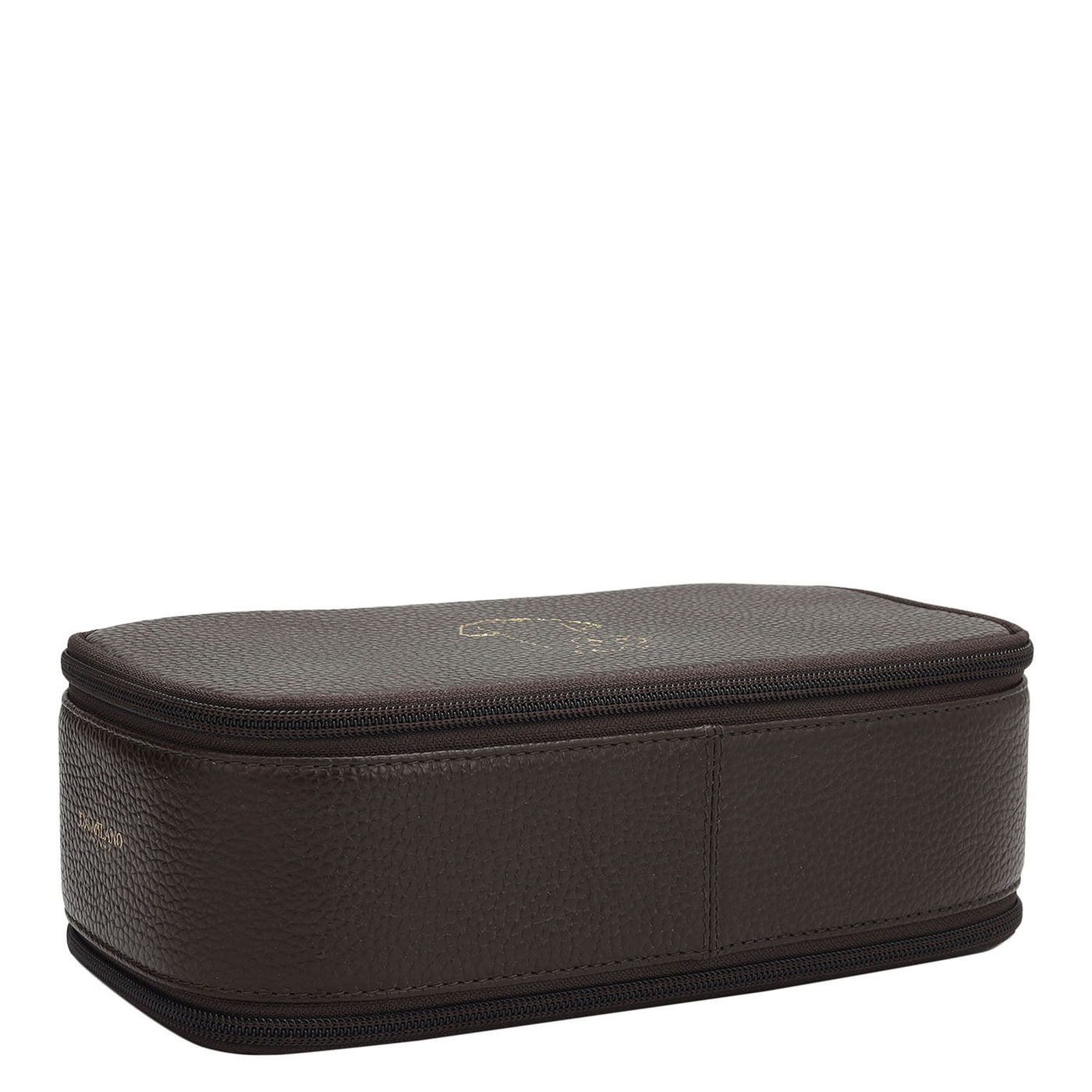 Wax Leather Multi Pouch - Chocolate