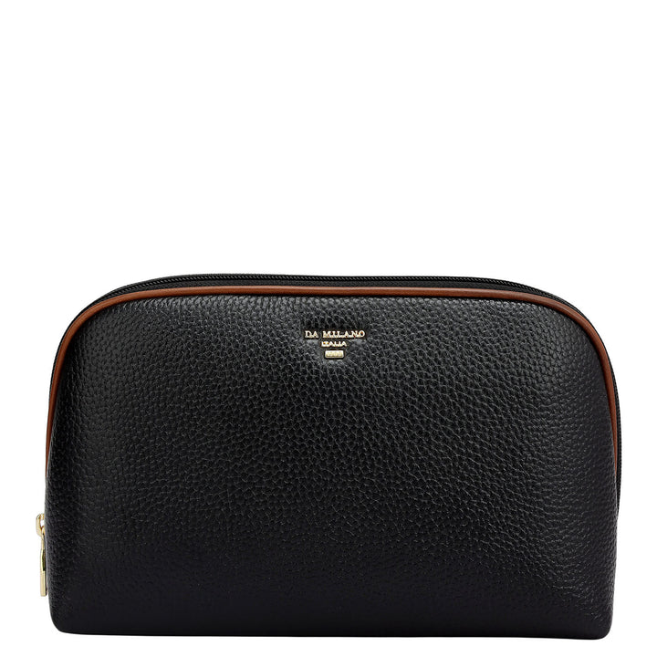 Wax Leather Multi Pouch - Black