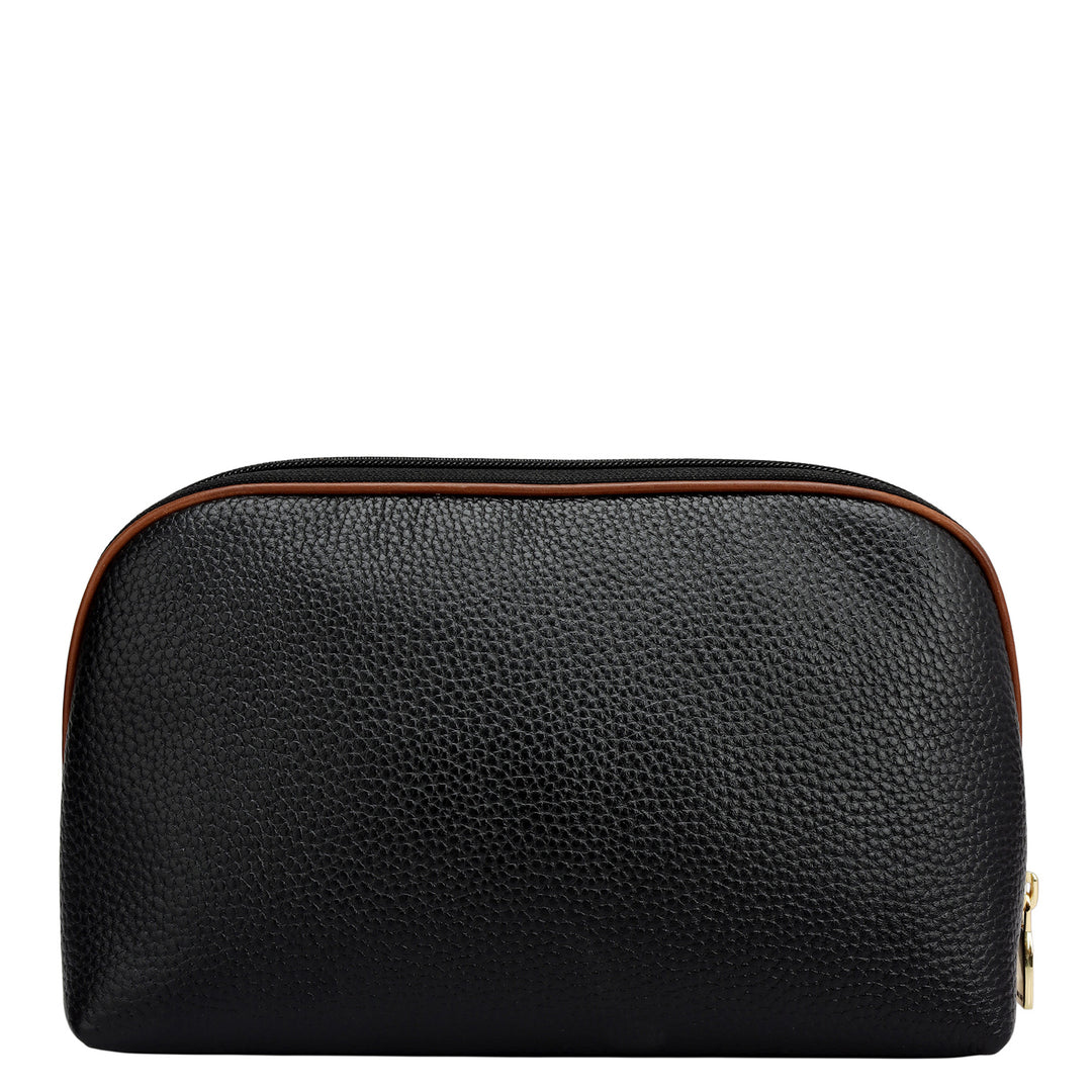 Wax Leather Multi Pouch - Black