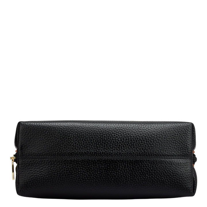 Wax Leather Multi Pouch - Black