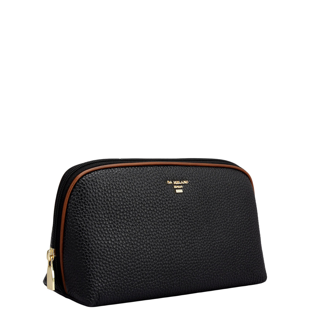 Wax Leather Multi Pouch - Black