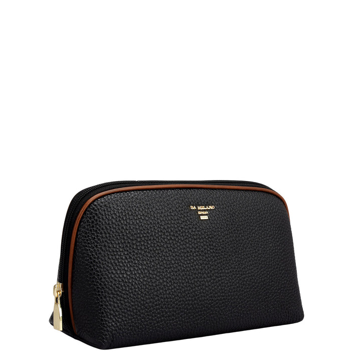 Wax Leather Multi Pouch - Black