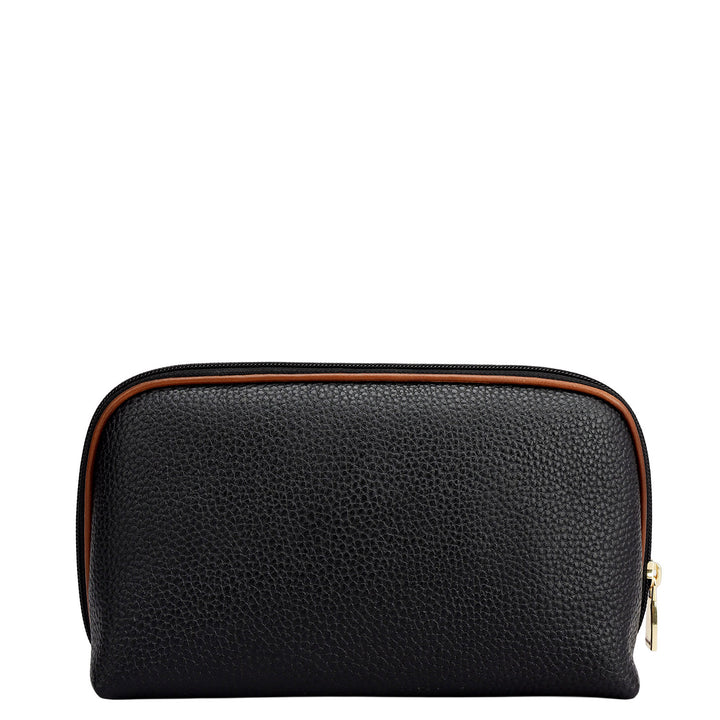 Wax Leather Multi Pouch - Black