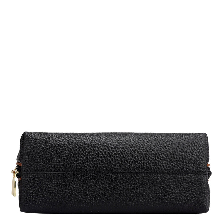 Wax Leather Multi Pouch - Black