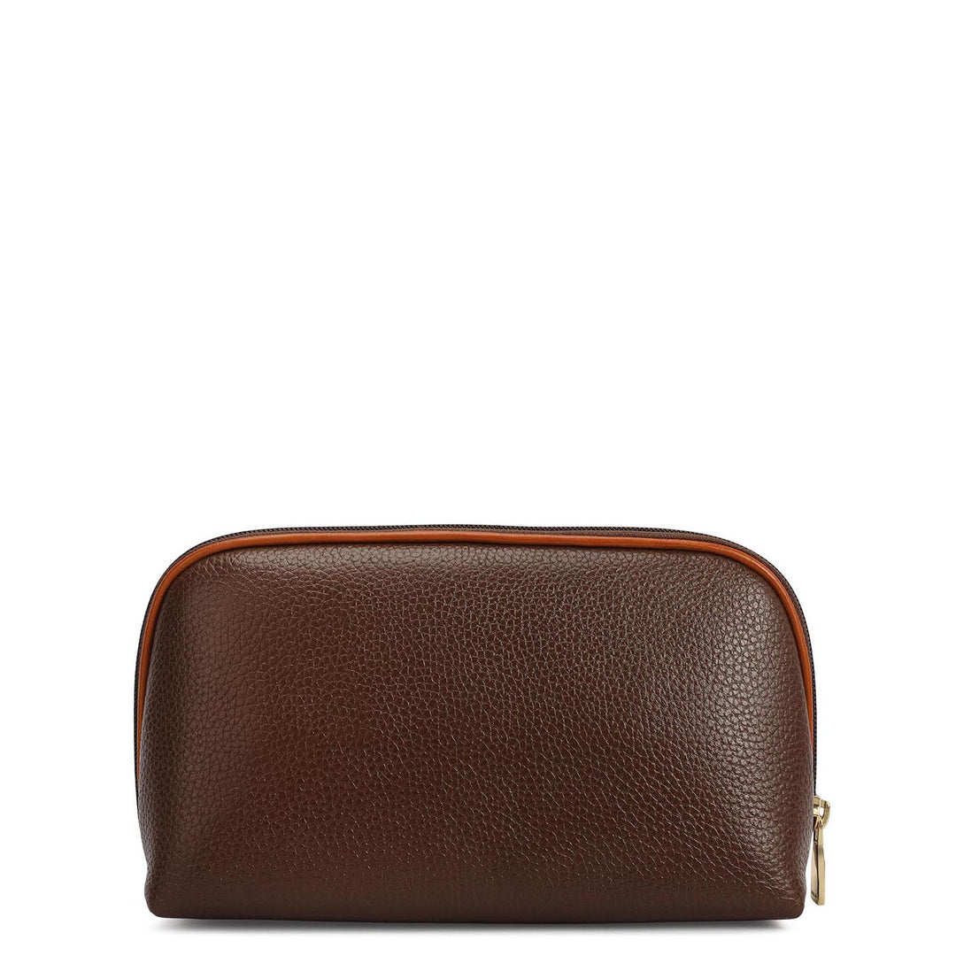 Wax Leather Multi Pouch - Mocha
