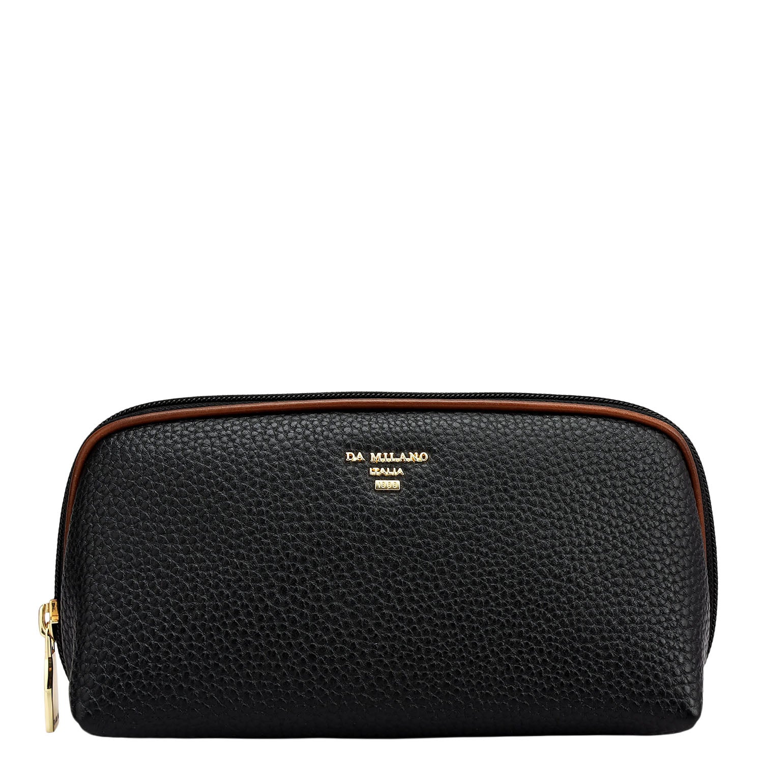 Wax Leather Multi Pouch - Black – Da Milano