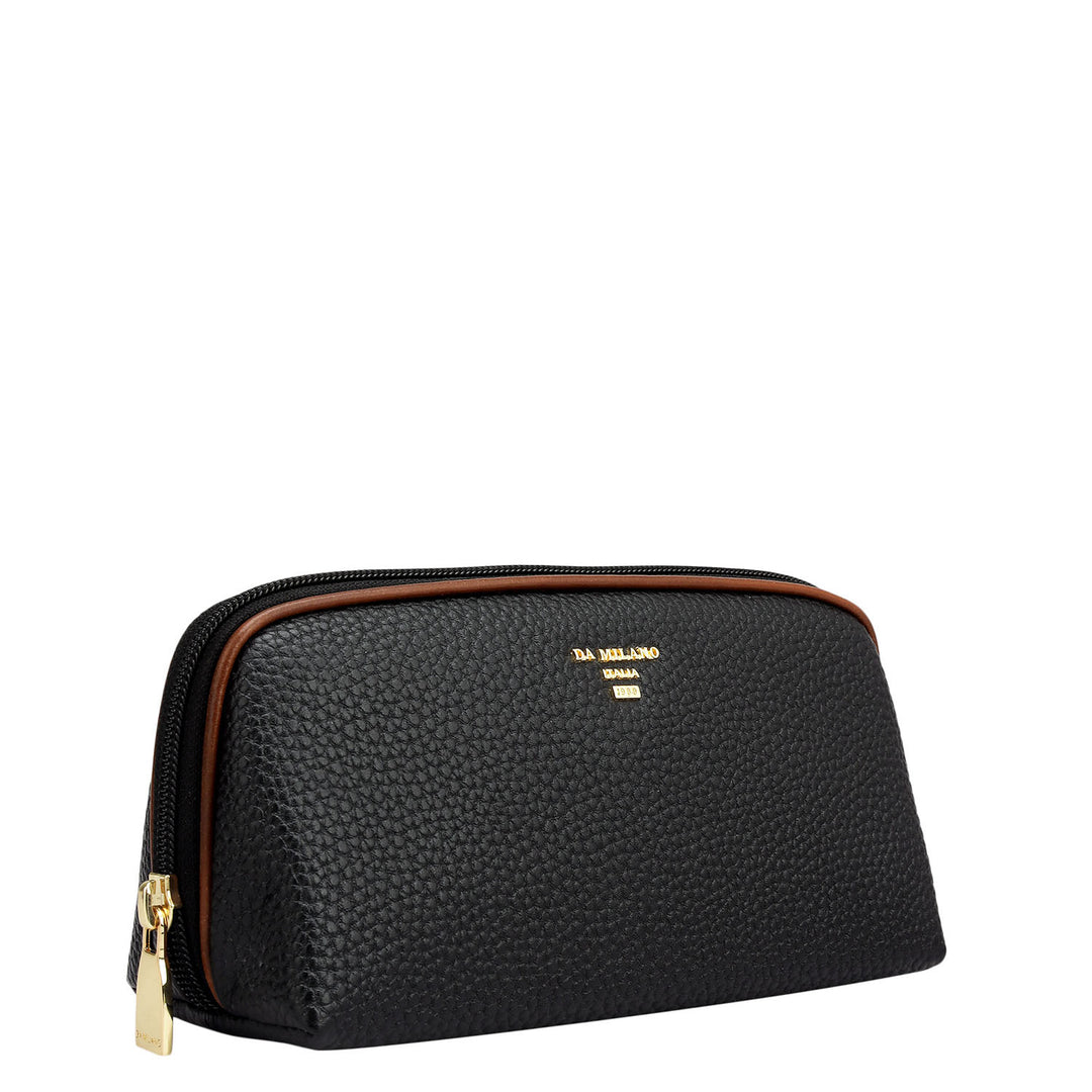 Wax Leather Multi Pouch - Black