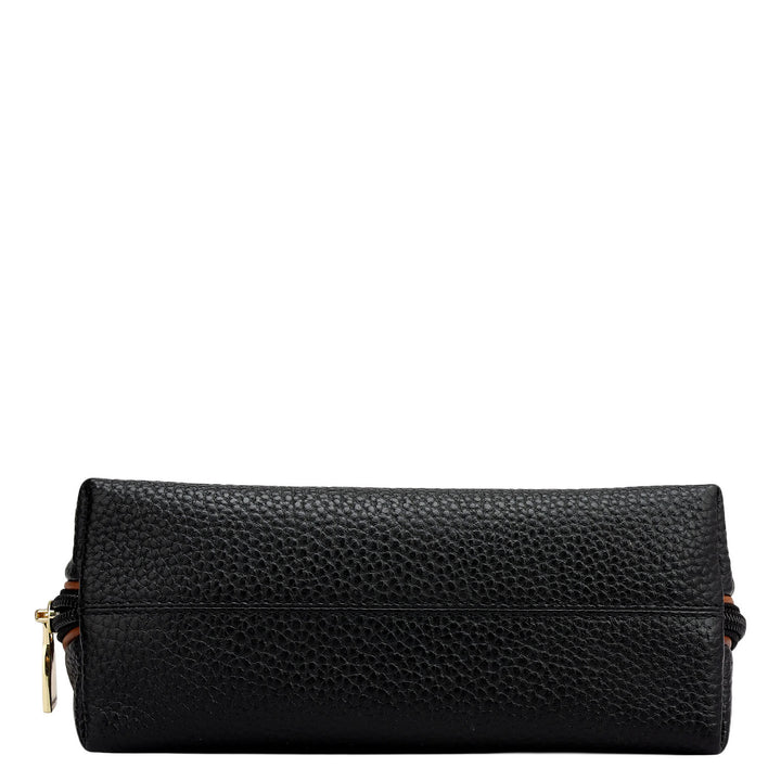 Wax Leather Multi Pouch - Black