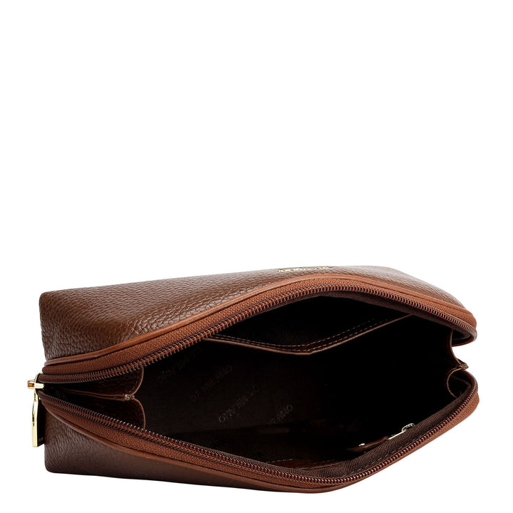 Wax Leather Multi Pouch - Espresso