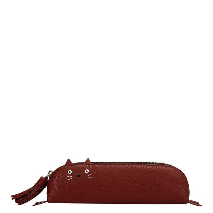 Vianna Leather Multi Pouch - Cherry