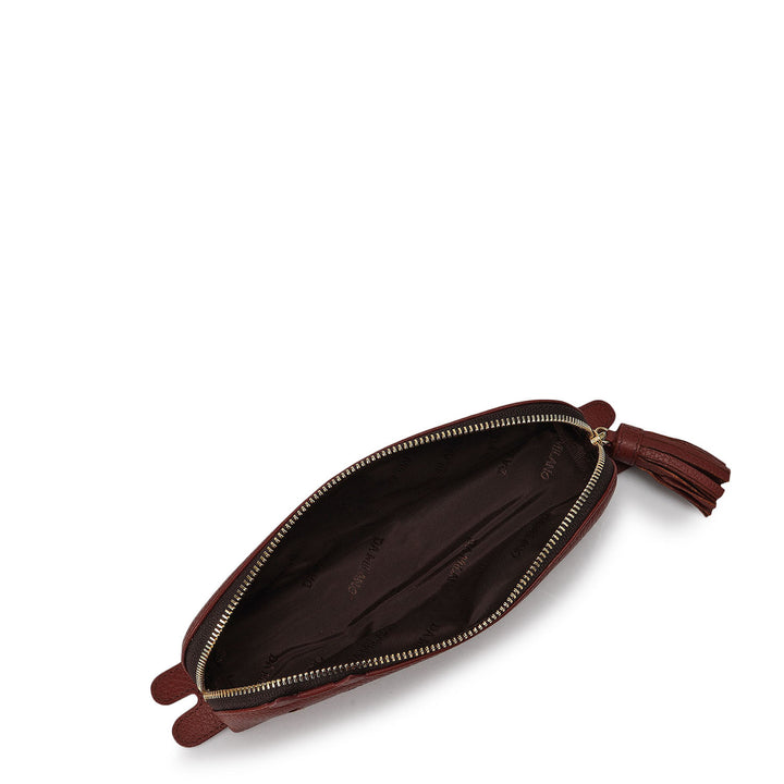 Vianna Leather Multi Pouch - Cherry