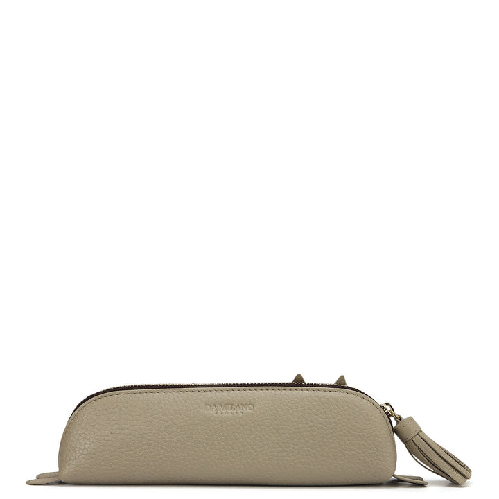 Wax Leather Multi Pouch - Khaki