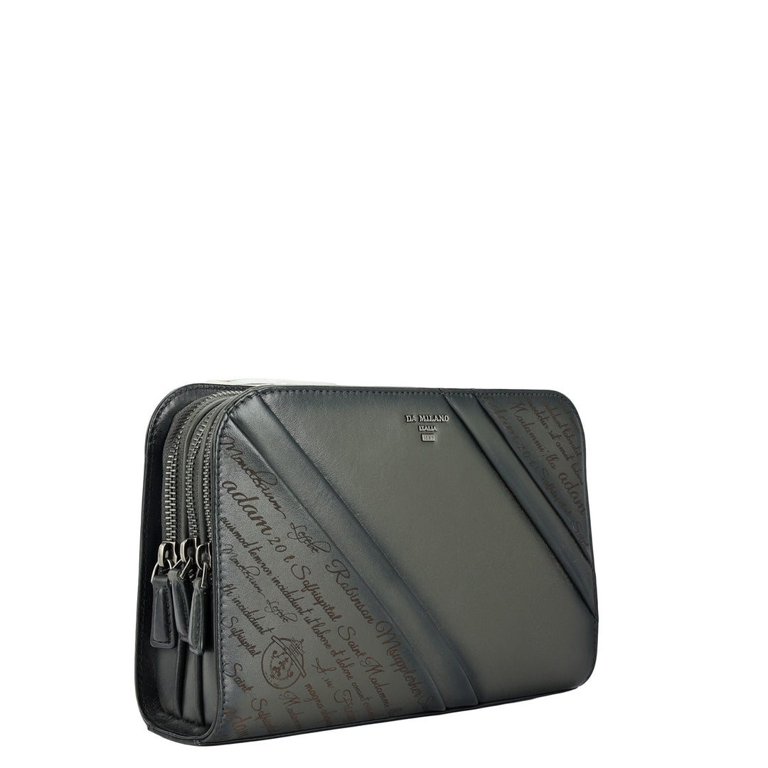 Signato Leather Multi Pouch - Grey