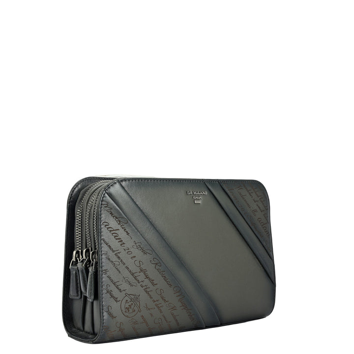 Signato Leather Multi Pouch - Grey