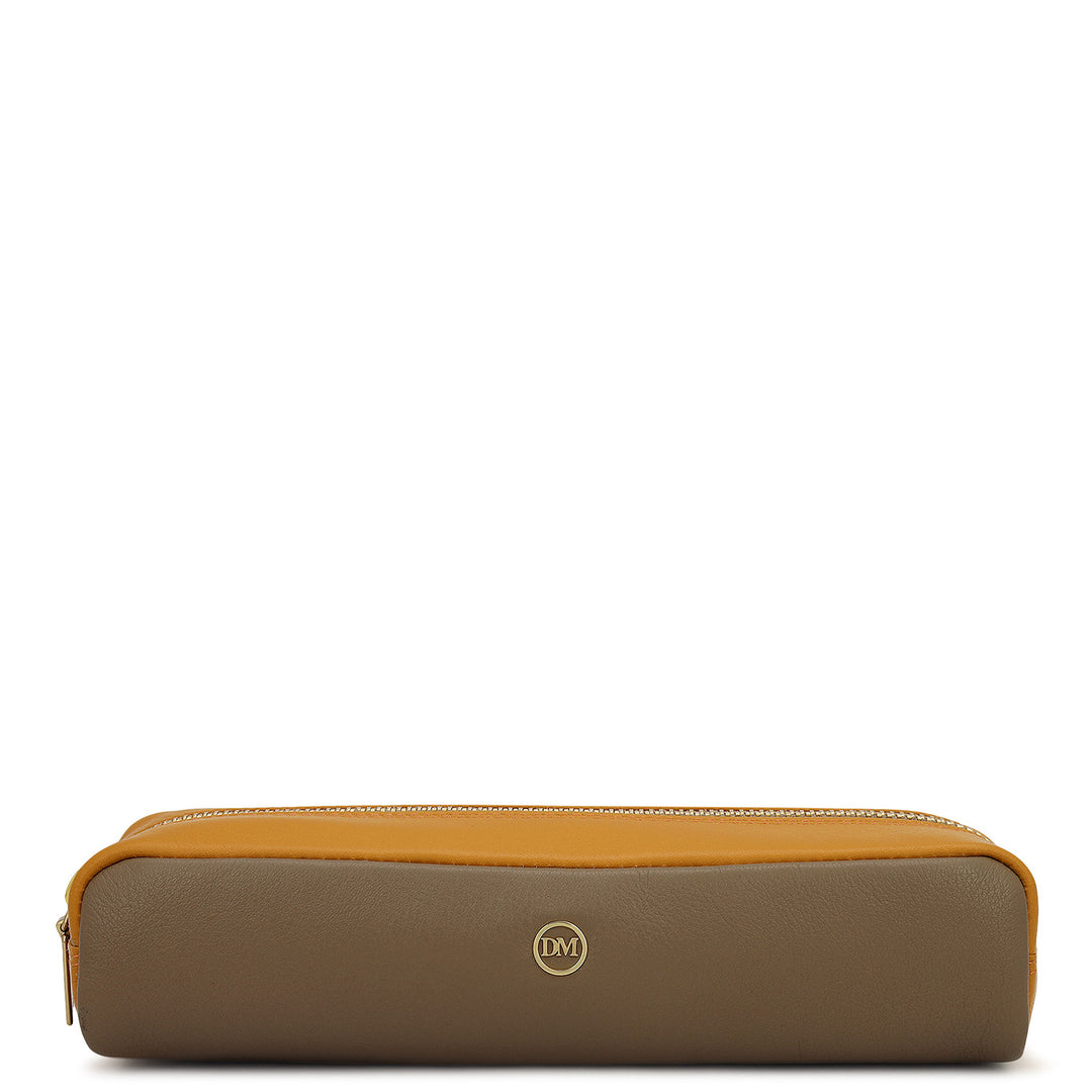 Vianna Leather Multi Pouch - Greyish Taupe