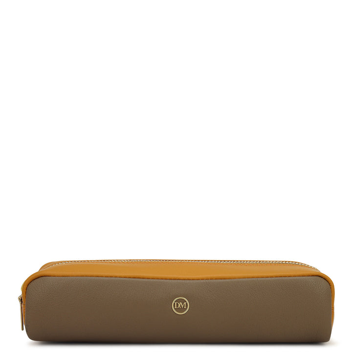 Vianna Leather Multi Pouch - Greyish Taupe